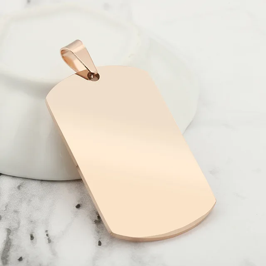 Collar Medalla Oro-Rosa