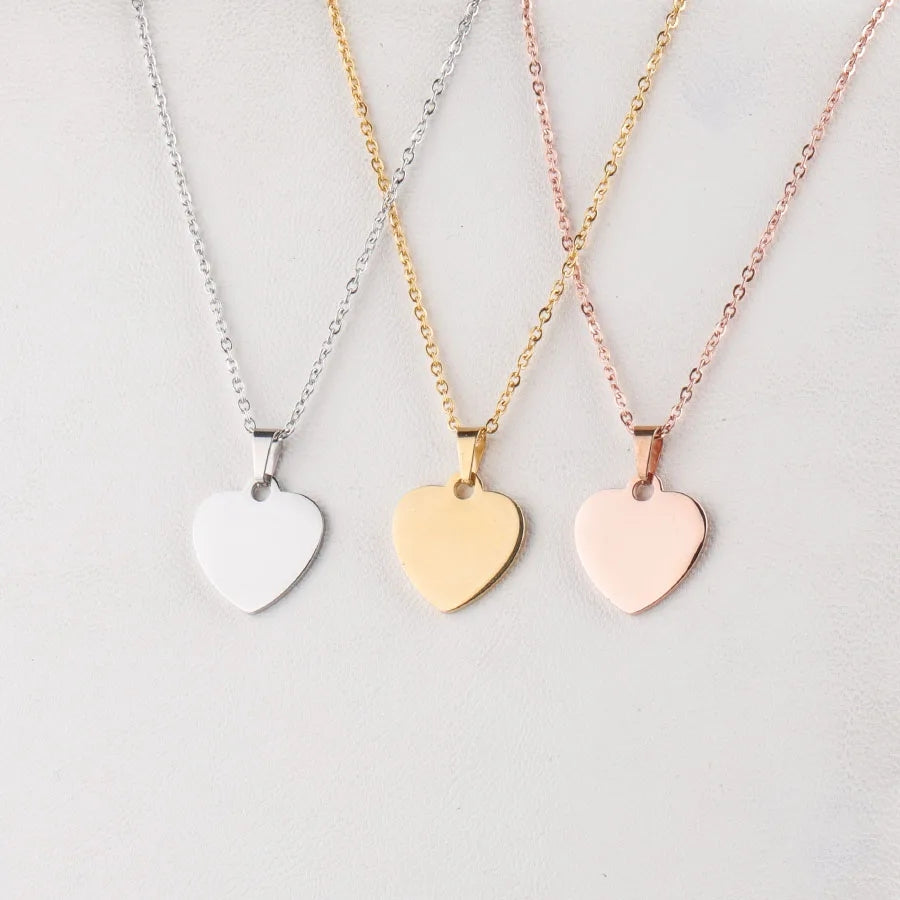Collar Corazón Oro Rosa