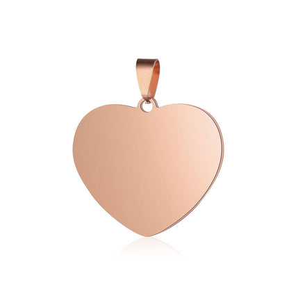 Collar Corazón Oro Rosa
