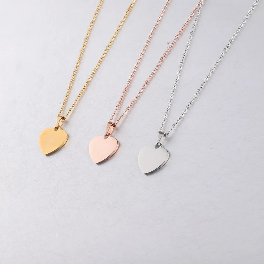 Collar Corazón Plateado