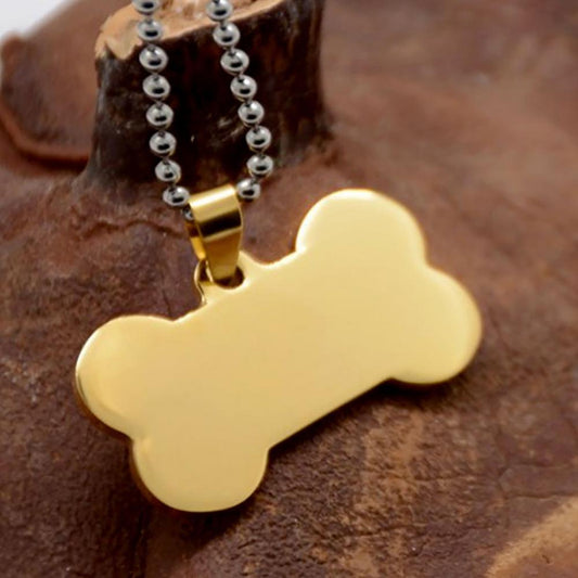 Collar Hueso Dorado