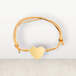 Pulsera con Dije de Corazón Dorado
