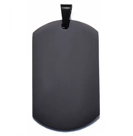 Collar Medalla Negra